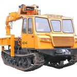 Бурильно-крановая машина на шасси трелевочника МСН-10 (ТТ-4М)