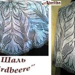 Красивая  шаль, связанная спицами