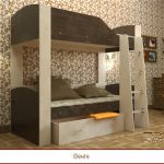 Кровать двухъярусная астра 2