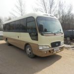 Водитель на своем микроавтобусе