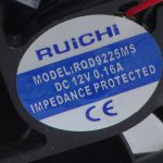 Вентилятор  92x92х25мм  12В ; 0,16А.